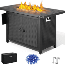 YITAHOME 43 Inch Propane Fire Pit Table