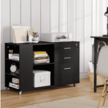 YITAHOME Mobile Wood File Cabinet