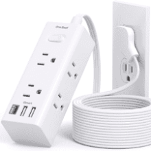 10Ft Extension Cord with Multiple Outlets