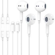 2 Packs-iPhone Headphones for Apple Earbuds