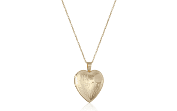 Amazon Essentials 14k Gold-Filled Heart Locket Necklace