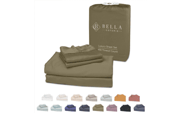 Bella Coterie Luxury California King Bamboo Sheet Set