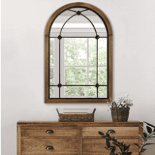 Blue page Arched Mirror