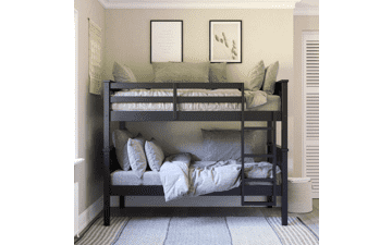 DHP Dylan Twin Over Twin Wood Bunk Bed