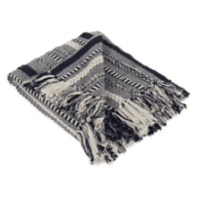 DII Braided Striped Throw