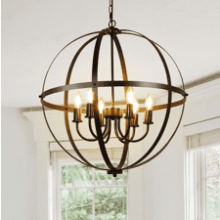 DLLT 6-Light Orb Chandelier