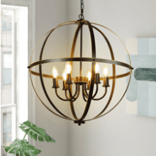 DLLT 6-Light Orb Chandelier