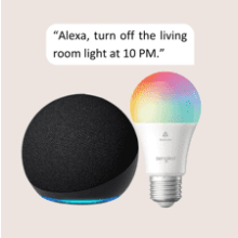 Echo Dot (5th Gen) with Sengled Smart Color Bulb