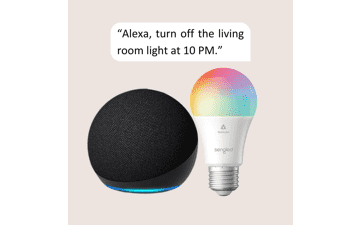 Echo Dot (5th Gen) with Sengled Smart Color Bulb