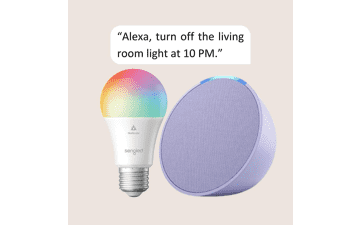 Echo Pop | Lavender Bloom with Sengled Smart Color Bulb