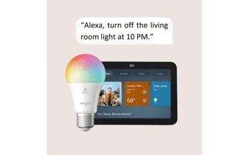 Echo Show 8 (3rd Gen) with Sengled Smart Color Bulb