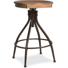 Hillsdale Worland Swivel Backless Stool