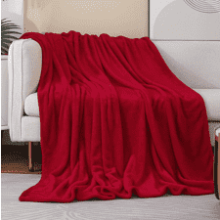 JIAHANNHA Red Throw Blanket