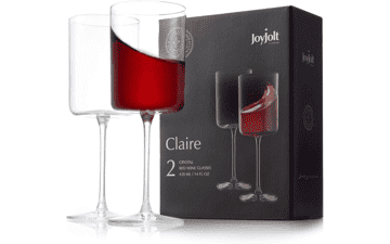 JoyJolt Claire Red Wine Glass Set