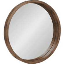 Kate and Laurel Hutton Round Decorative Wall Mirror