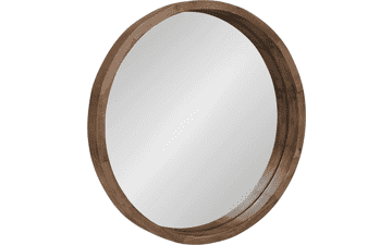 Kate and Laurel Hutton Round Decorative Wall Mirror