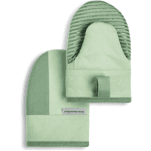 KitchenAid Beacon Two-Tone Mini Oven Mitt Set