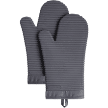 KitchenAid Ribbed Soft Silicone Oven Mitt Set