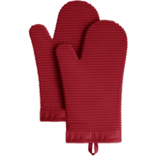 KitchenAid Ribbed Soft Silicone Oven Mitt Set