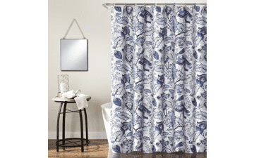 Lush Decor Blue Cynthia Shower Curtain