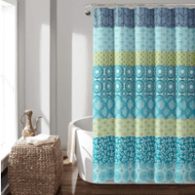 Lush Decor Bohemian Stripe Shower Curtain