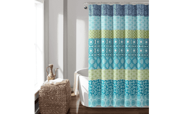 Lush Decor Bohemian Stripe Shower Curtain