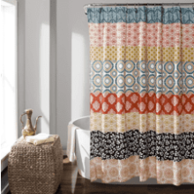 Lush Decor Bohemian Stripe Shower Curtain