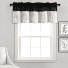 Lush Decor Linen Button Farmhouse Valance