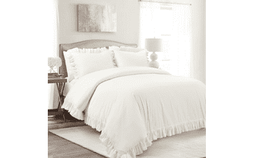 Lush Decor Reyna Ruffle Duvet Cover Set