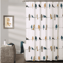 Lush Decor Rowley Birds Shower Curtain