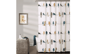 Lush Decor Rowley Birds Shower Curtain