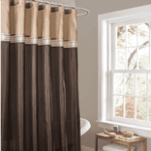 Lush Decor Terra Color Block Shower Curtain