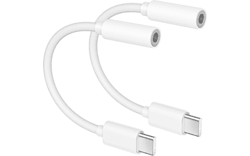 [MFi Certified] 2 Pack Headphone Adapter for iPhone 15