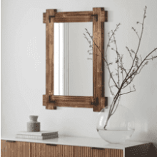 MeMoreCool Rustic Wood Mirror