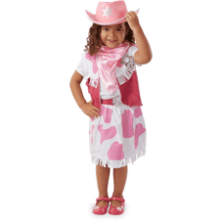 Melissa & Doug Cowgirl Role Play Costume Set