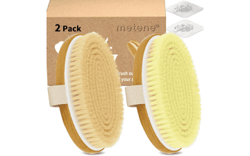 Metene 2 Pack Dry Body Brushes