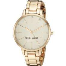 Nine West Women's Crystal Accented Bracelet Watch