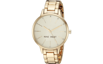 Nine West Women's Crystal Accented Bracelet Watch