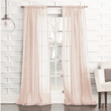 No. 918 Tayla Crushed Texture Semi-Sheer Rod Pocket Curtain Panel