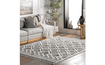 NuLOOM Ansley Moroccan Lattice Tassel Area Rug