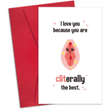 Ogeby Funny Valentines Day Card Gifts for Friends