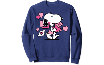 Peanuts Valentines Letter Snoopy Sweatshirt