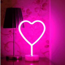 Pink Heart Neon Sign