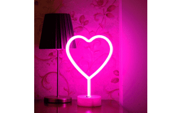 Pink Heart Neon Sign