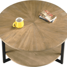 Round Wood Coffee Table