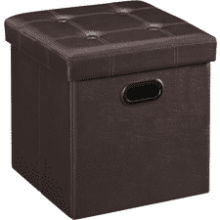 SONGMICS 15 Inches Ottoman with Storage