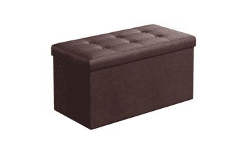 SONGMICS 30 Inches Folding Storage Ottoman Bench