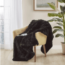 Serta Mila Shaggy Heated Throw Blanket