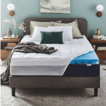 Sleep Innovations Dual Layer Mattress Topper