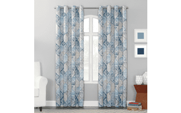 Sun Zero Reardon Global Medallion Print Energy Efficient Curtain Panel